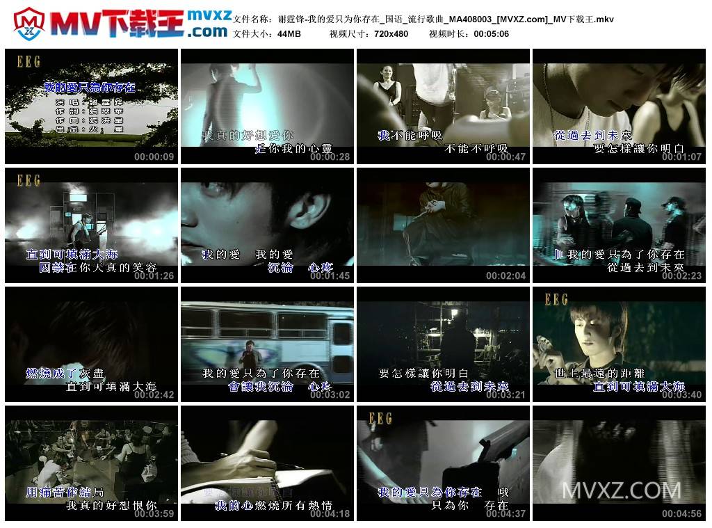 谢霆锋-我的爱只为你存在_国语_流行歌曲_MA408003